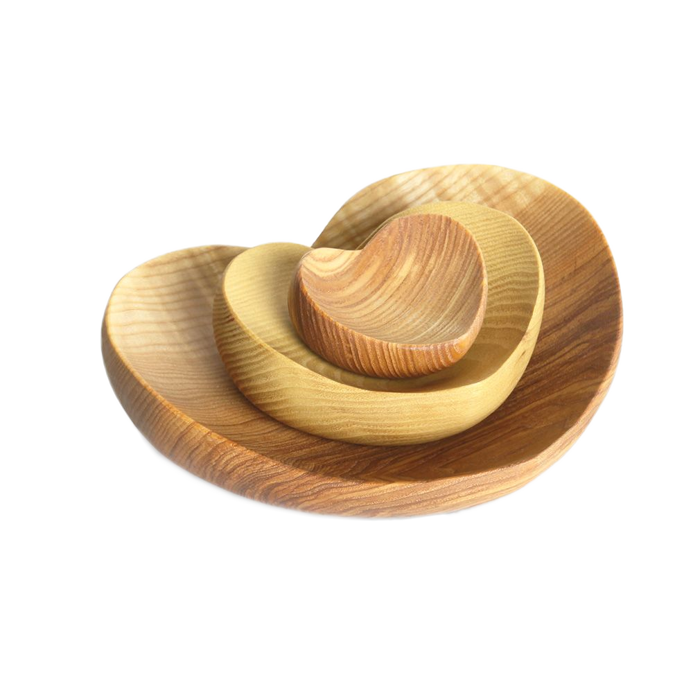 Herzschale aus Laubholz