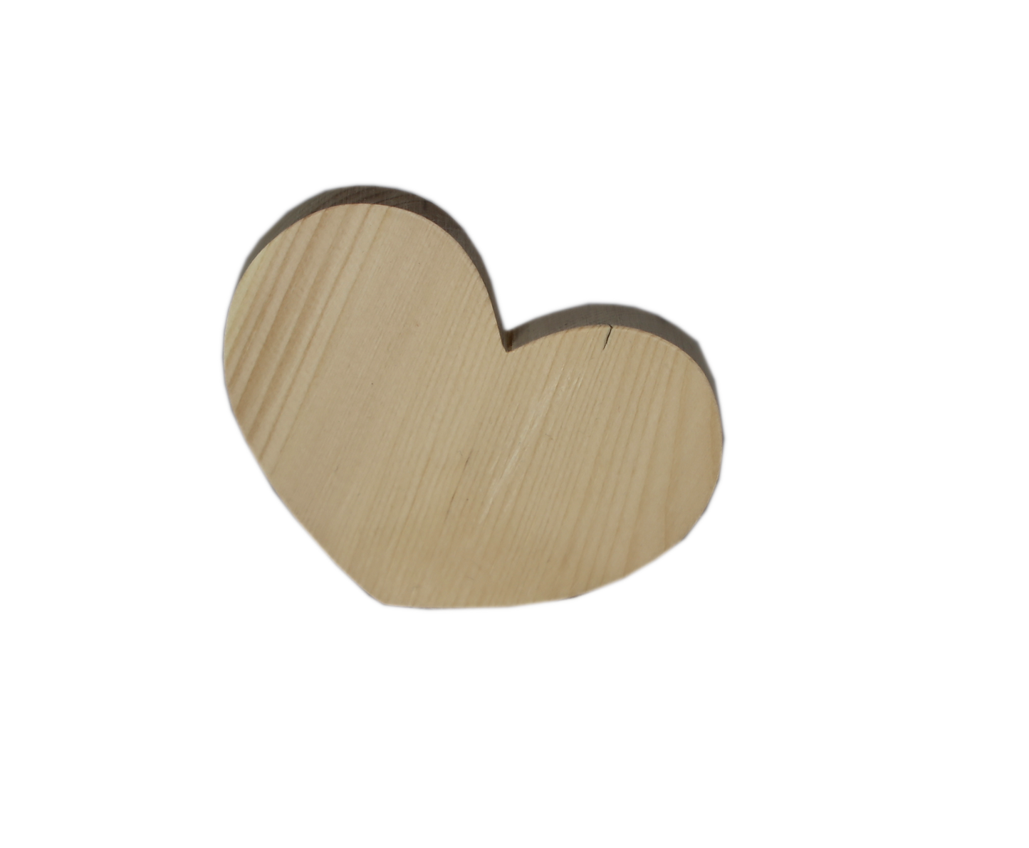 Heart made of pine wood