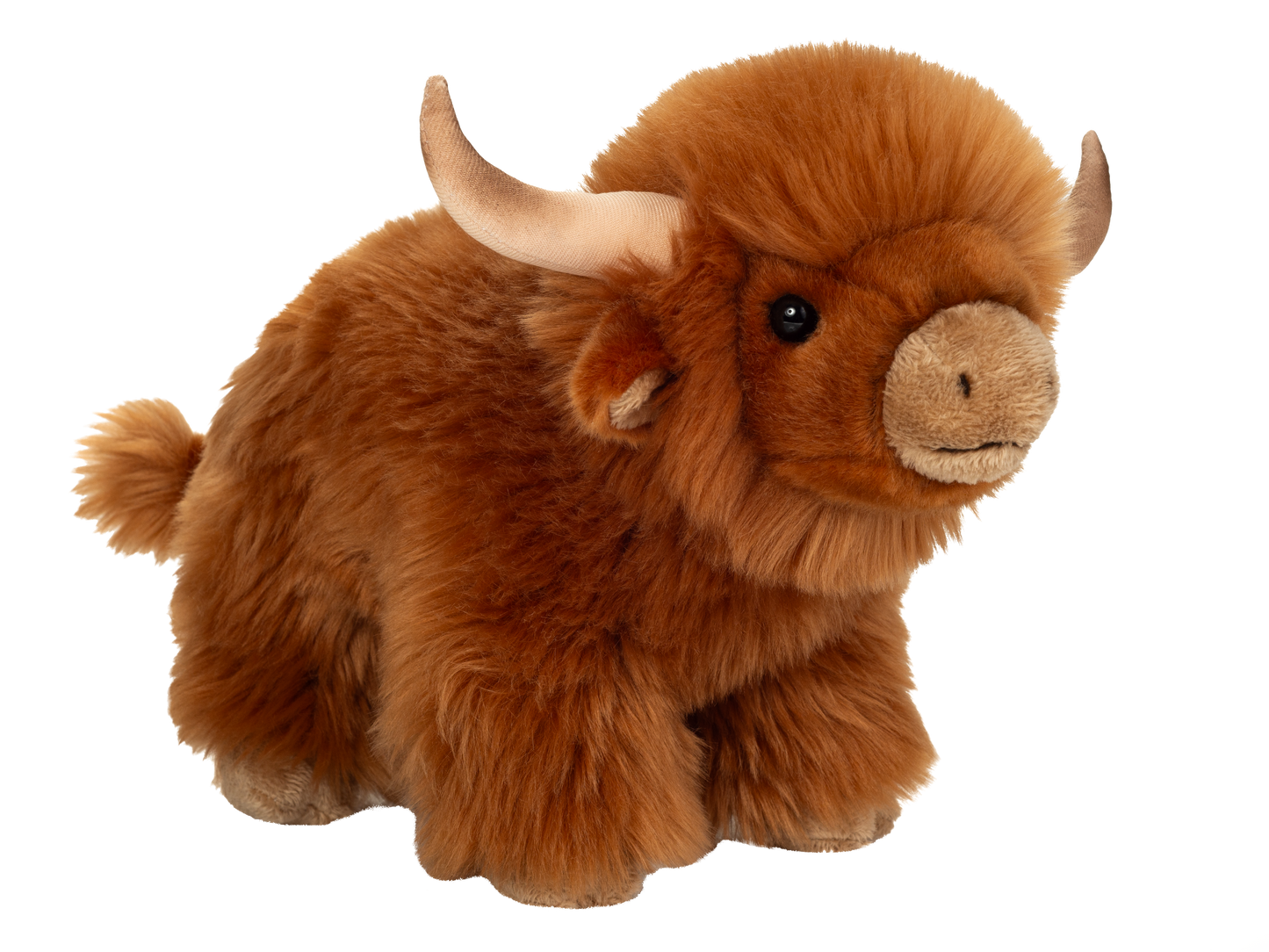 Hochlandrind Plüschtier braun 28cm