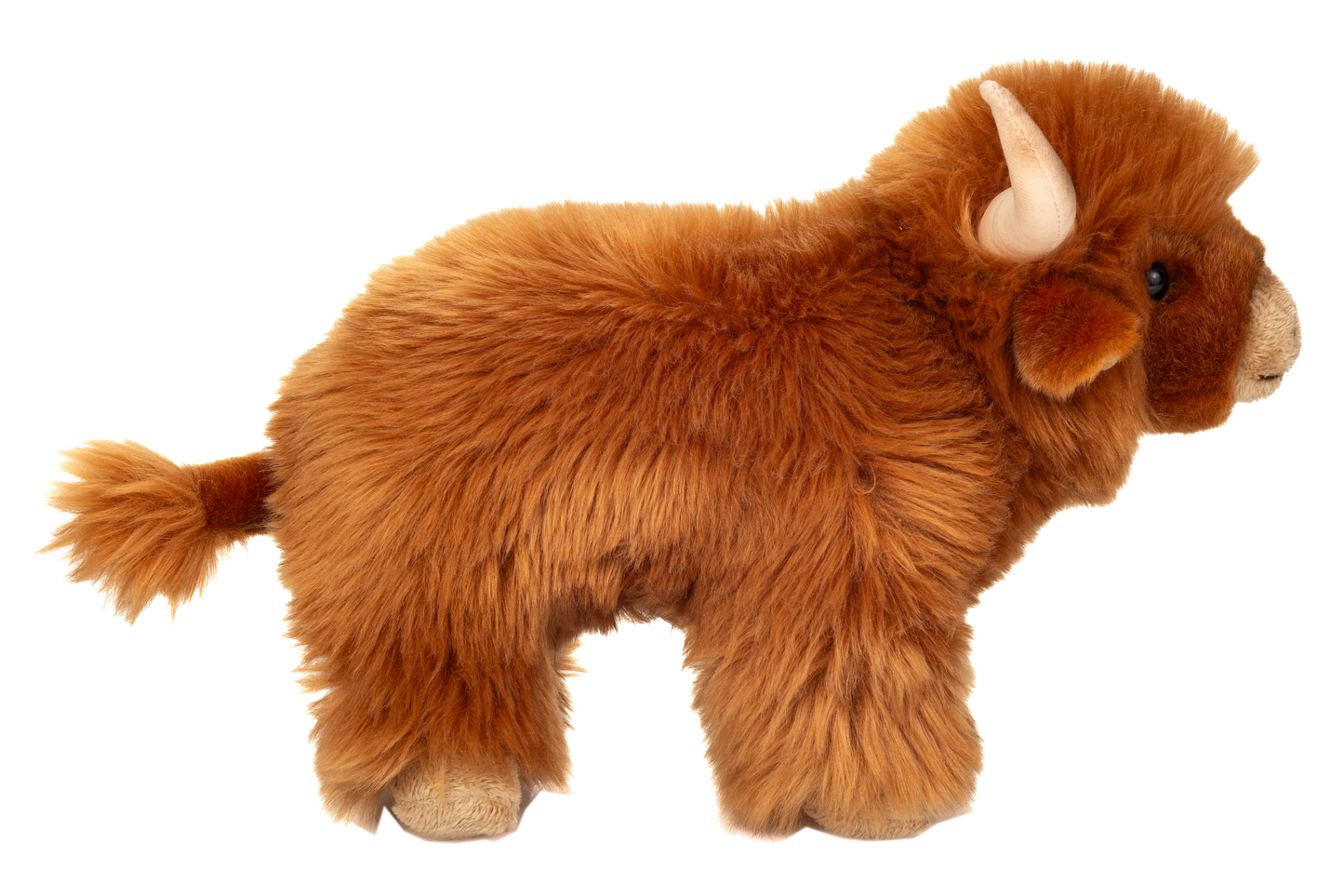 Hochlandrind Plüschtier braun 28cm