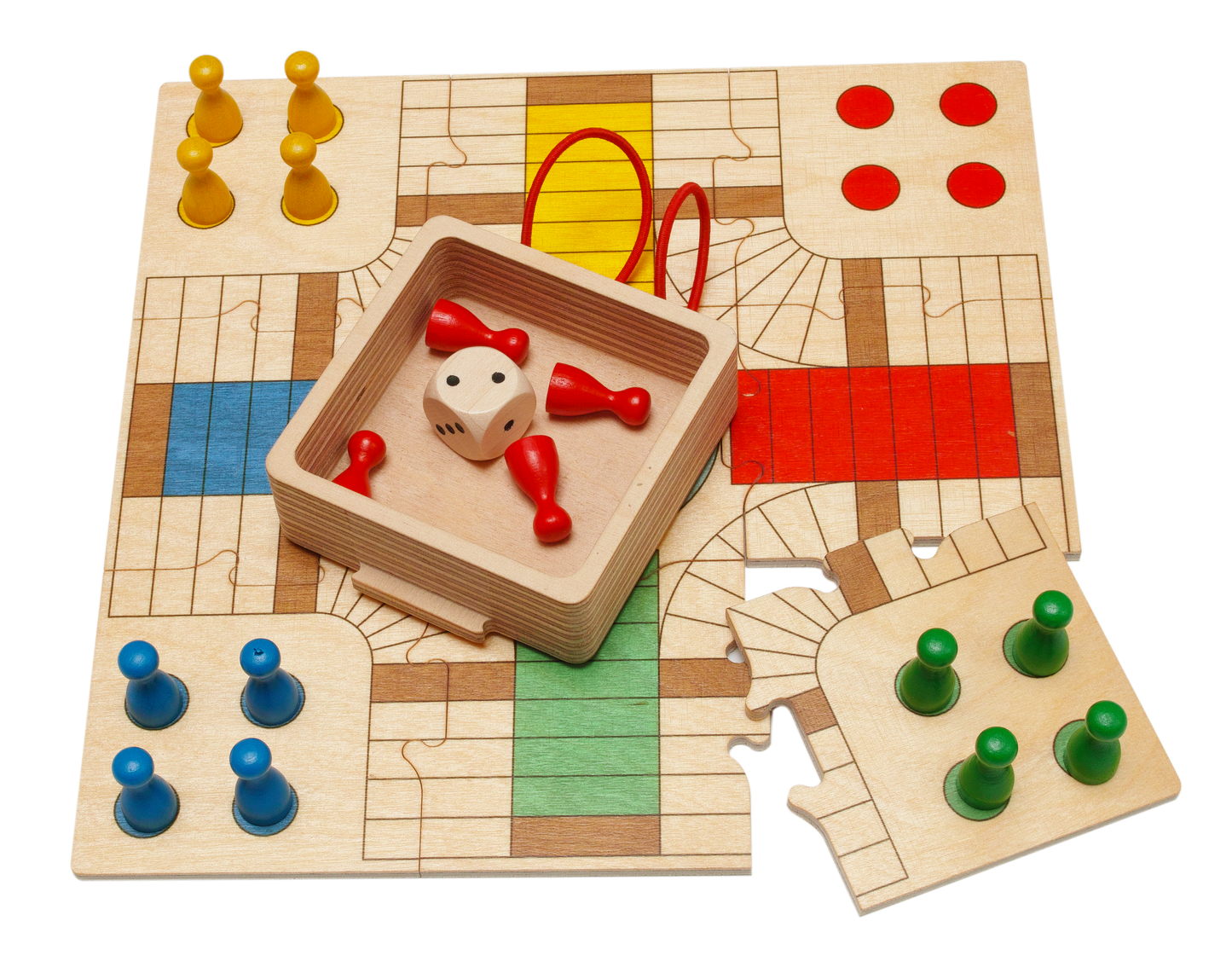 Pocket-Spiel Eile mit Weile Holz