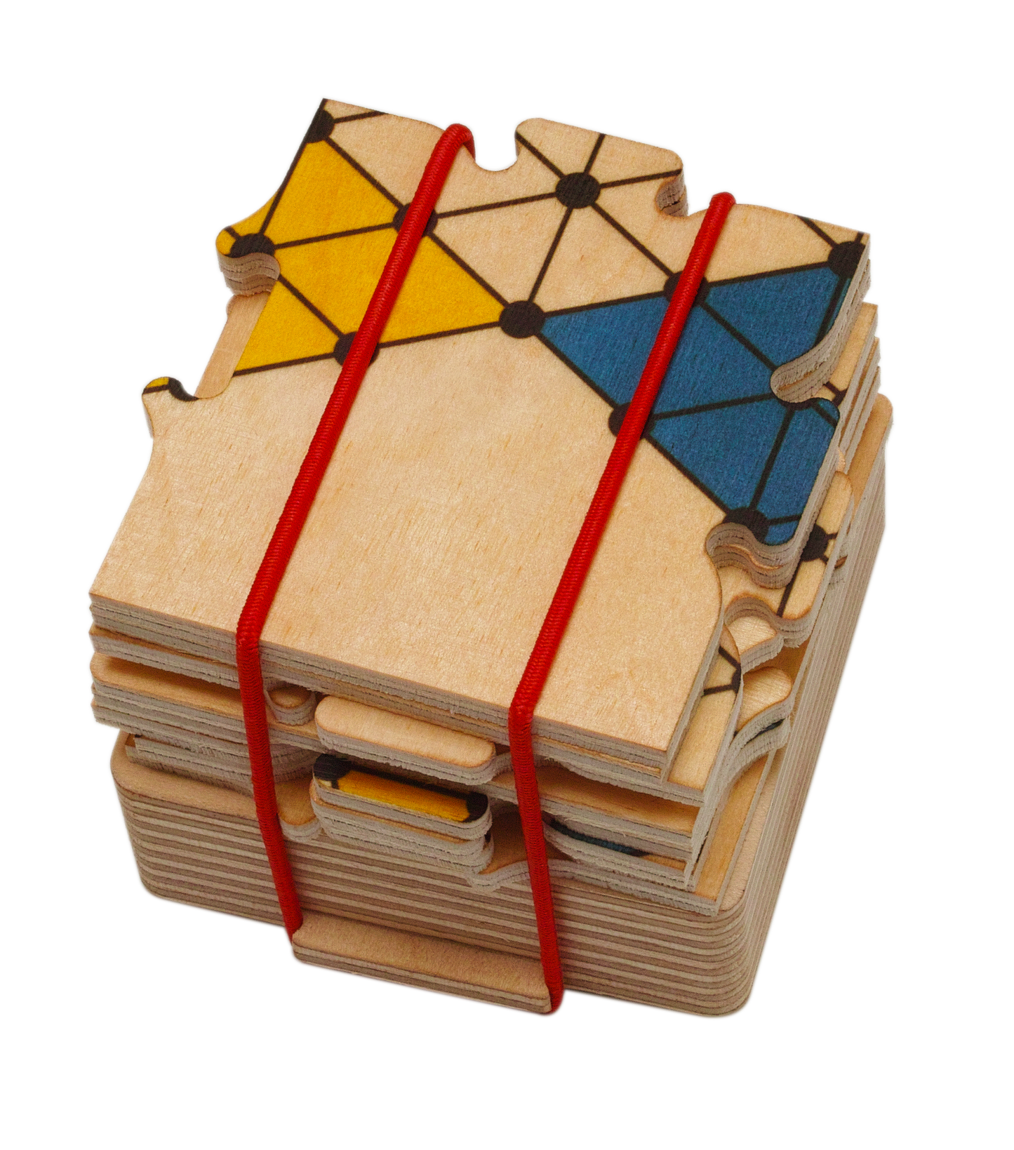 Pocket-Spiel Halma Holz