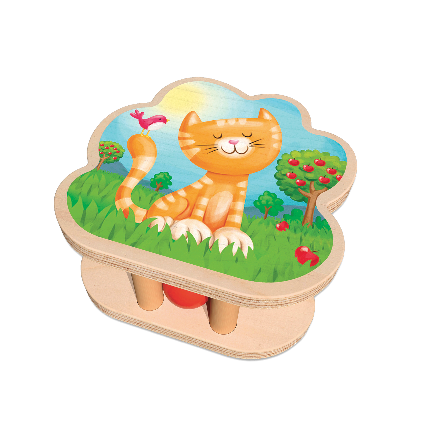 Rassel Haustiere Holz