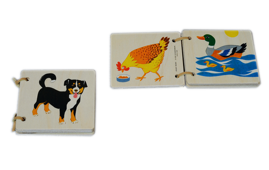 Holzbilderbuch Haustiere 9.50cm