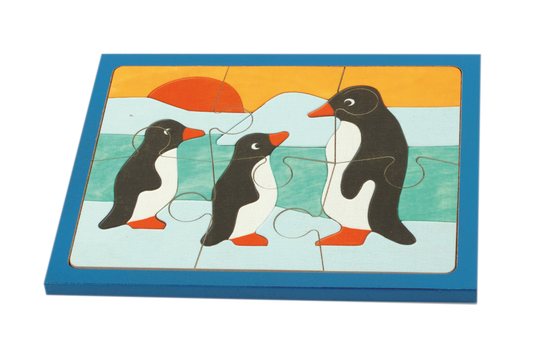 Holzpuzzle Pinguin bedruckt