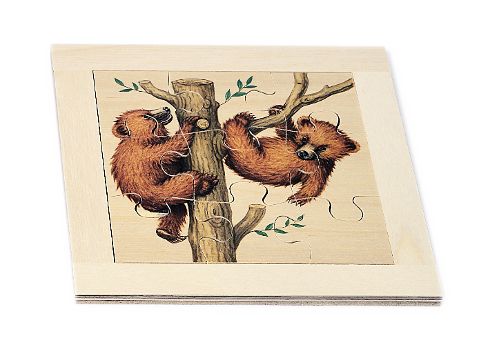 Puzzle in compensato Bear World da 9 pezzi