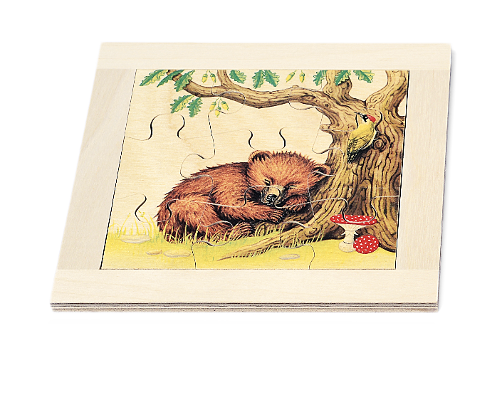 Holzpuzzle Baeren schlaeft