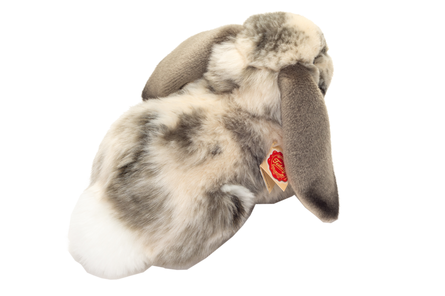 Kaninchen liegend gescheckt Plüschtier 30cm