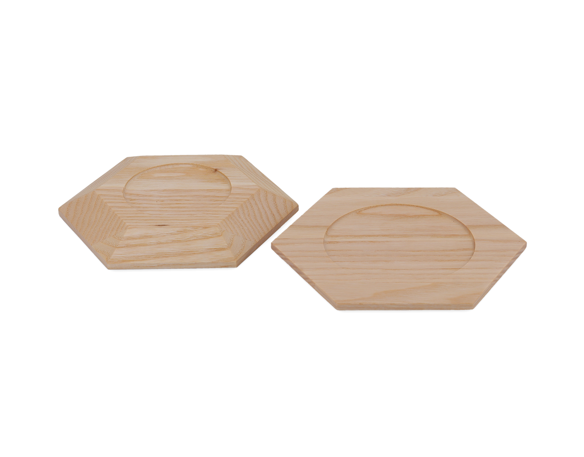 Kerzenuntersetzer HEXA bis Ø 8cm
