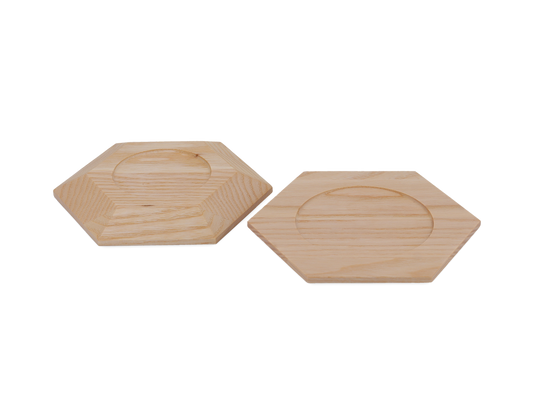 Kerzenuntersetzer HEXA bis Ø 8cm