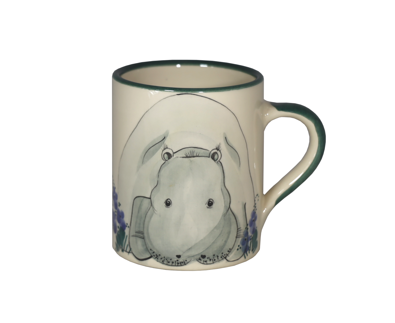 Kindertasse Nilpferd keramik handbemalt 8f48389d 611b 4f0a bf38 ace3c905e36a