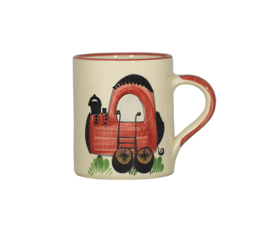Tazza per bambini a forma di treno in ceramica