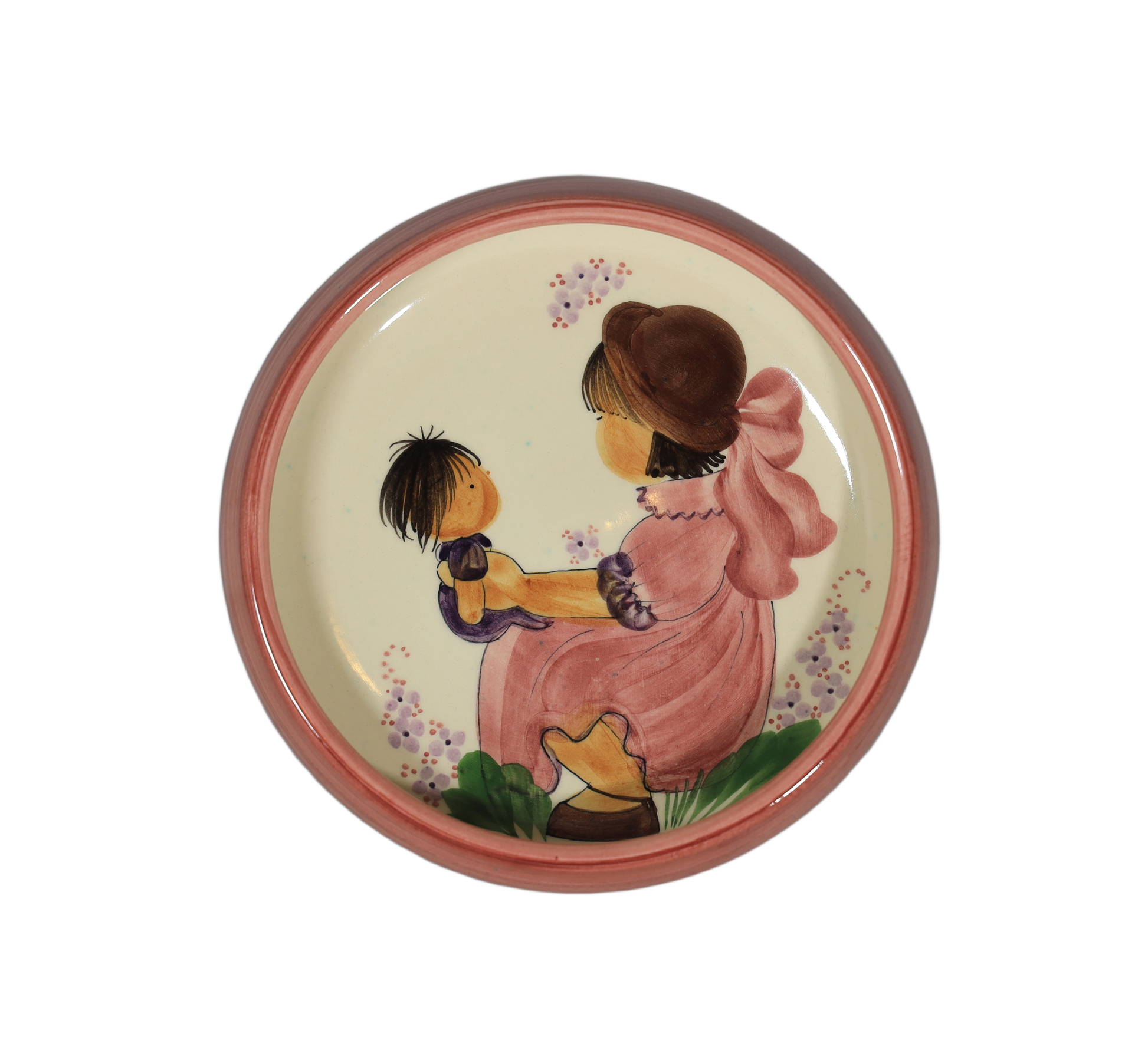 Kinderteller Mama Kind Keramik handgemacht swissmade