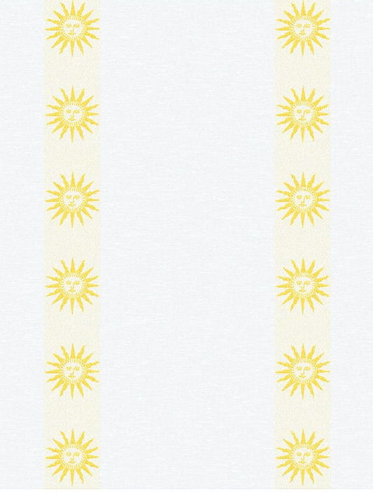 Küchentuch Sonne an der Seite Halbleinen