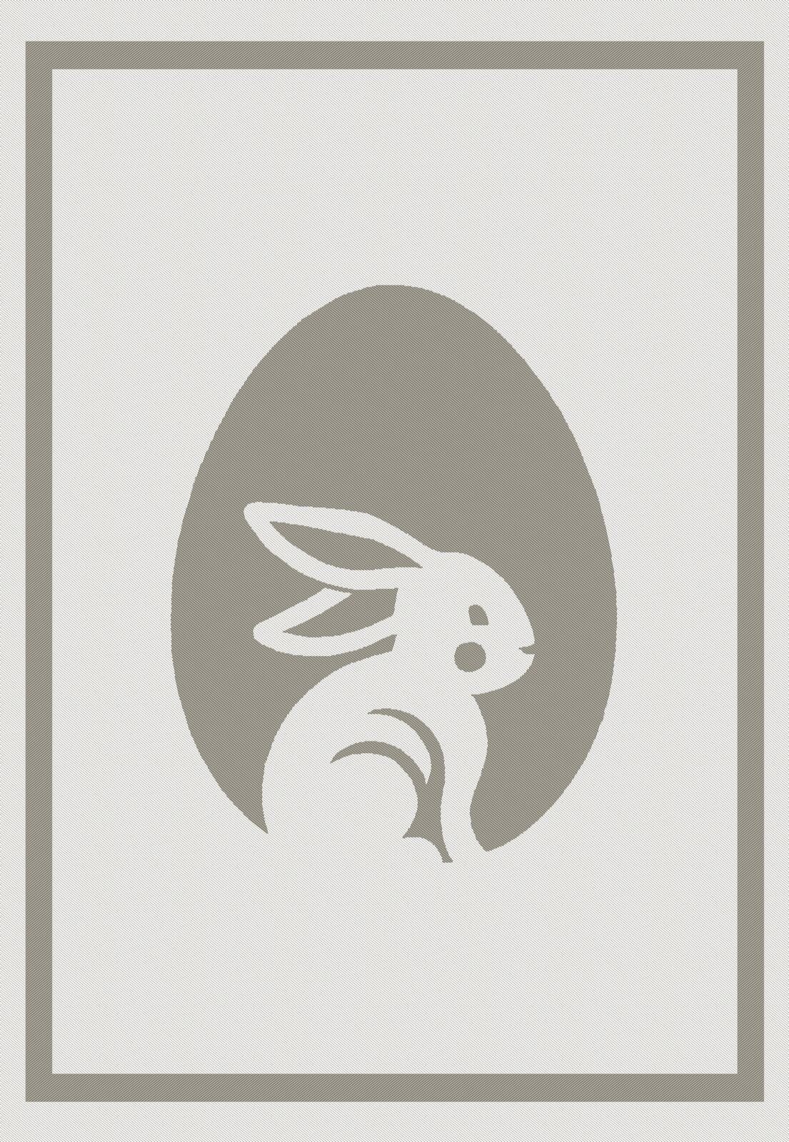 Kuechenturch Osterhase taupe M620763