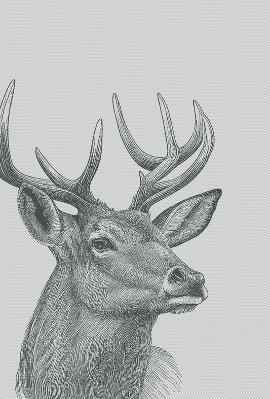 Küchentuch Hirsch-Motiv Baumwolle
