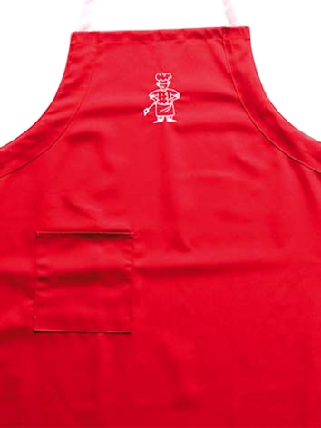 Latzschuerze Koch Gestickte 92008 001 819 rot1