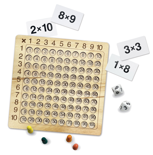 Mathematics board game wood