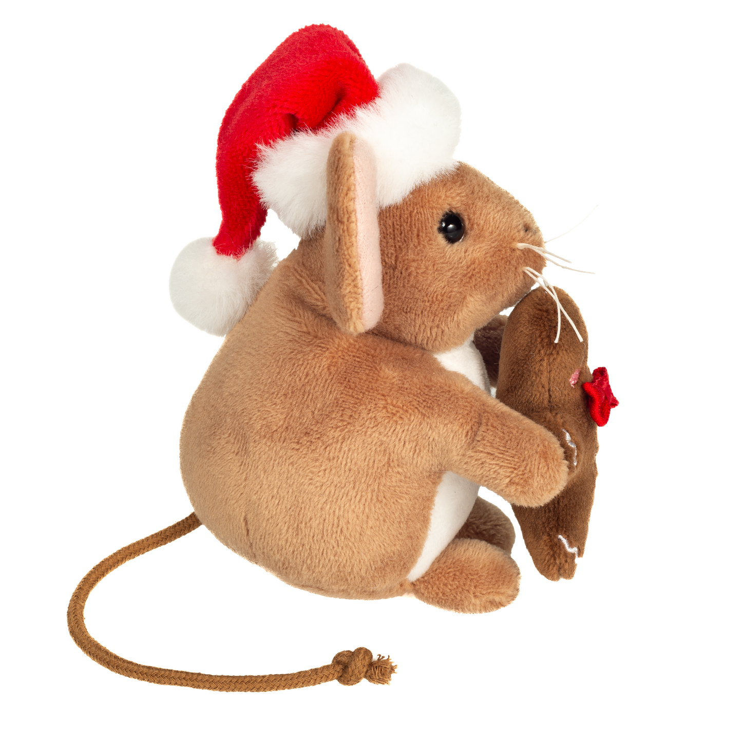 Weihnachtsmaus m. Lebkuchenmann Plüschtier 11cm