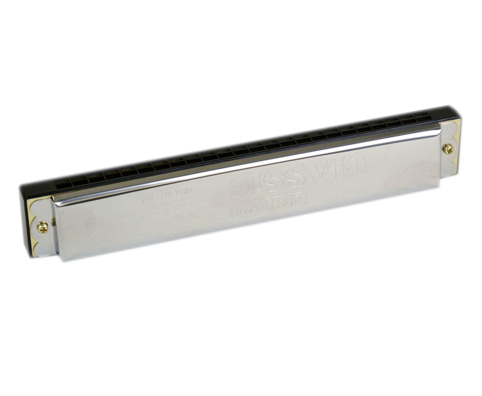 Mundharmonika 24 Toene 18cm Metall 302420 2