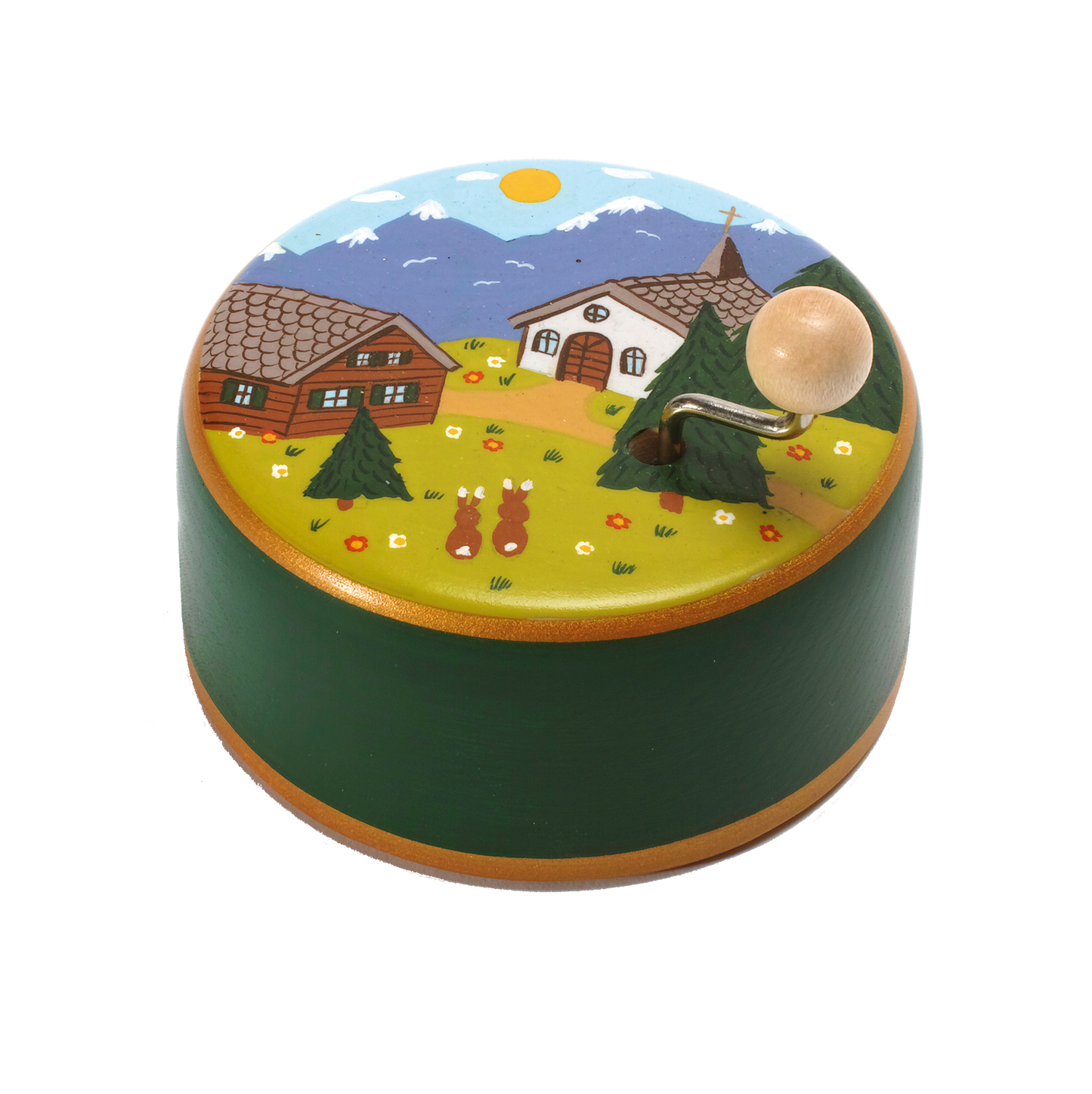 Musikdose Sommer im Wald Holz