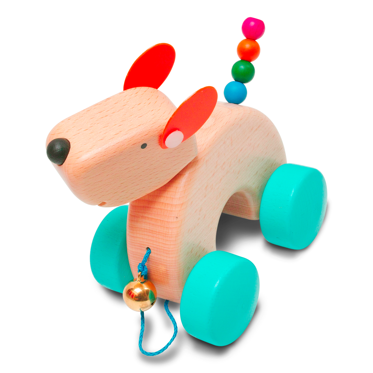 Nachzieh-Hund Falk aus Holz