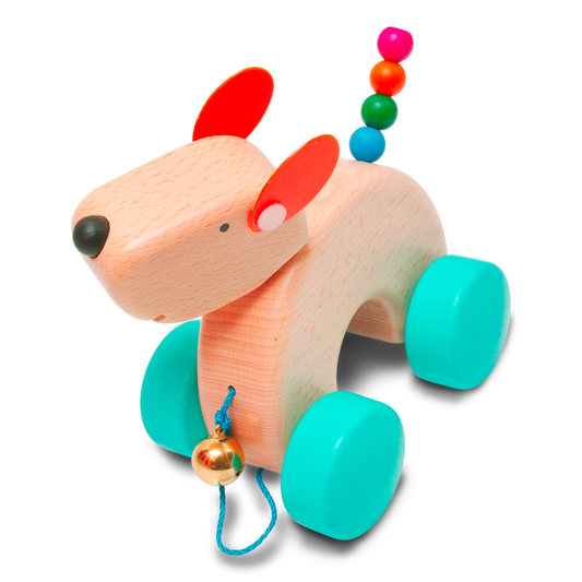 Nachzieh-Hund Falk aus Holz
