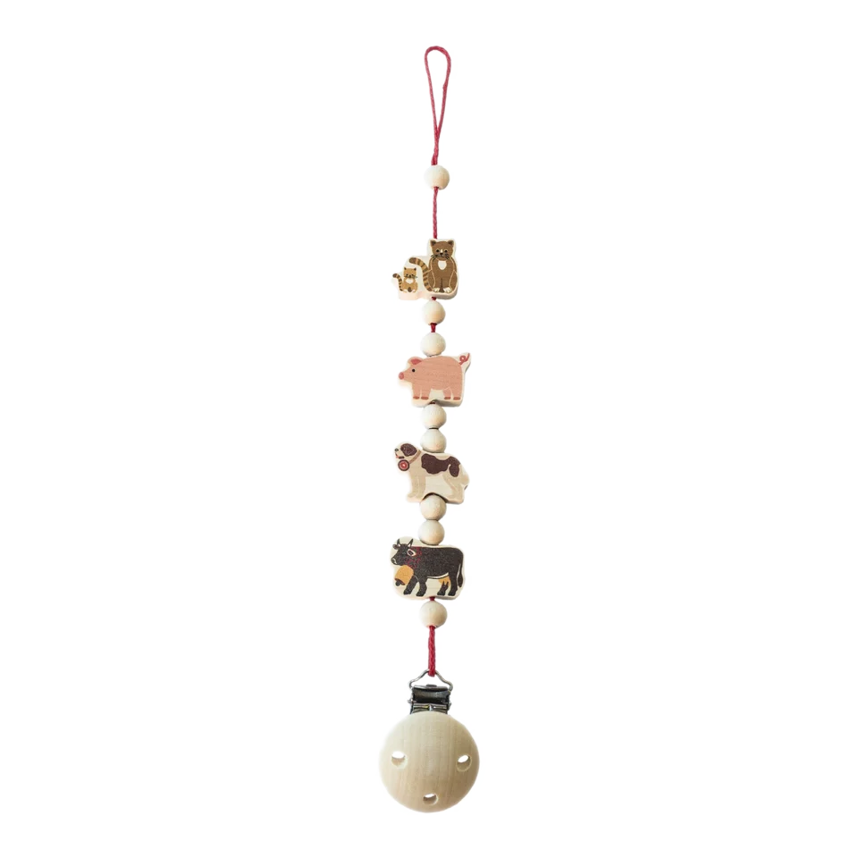 Pacifier Clip Pets Wood
