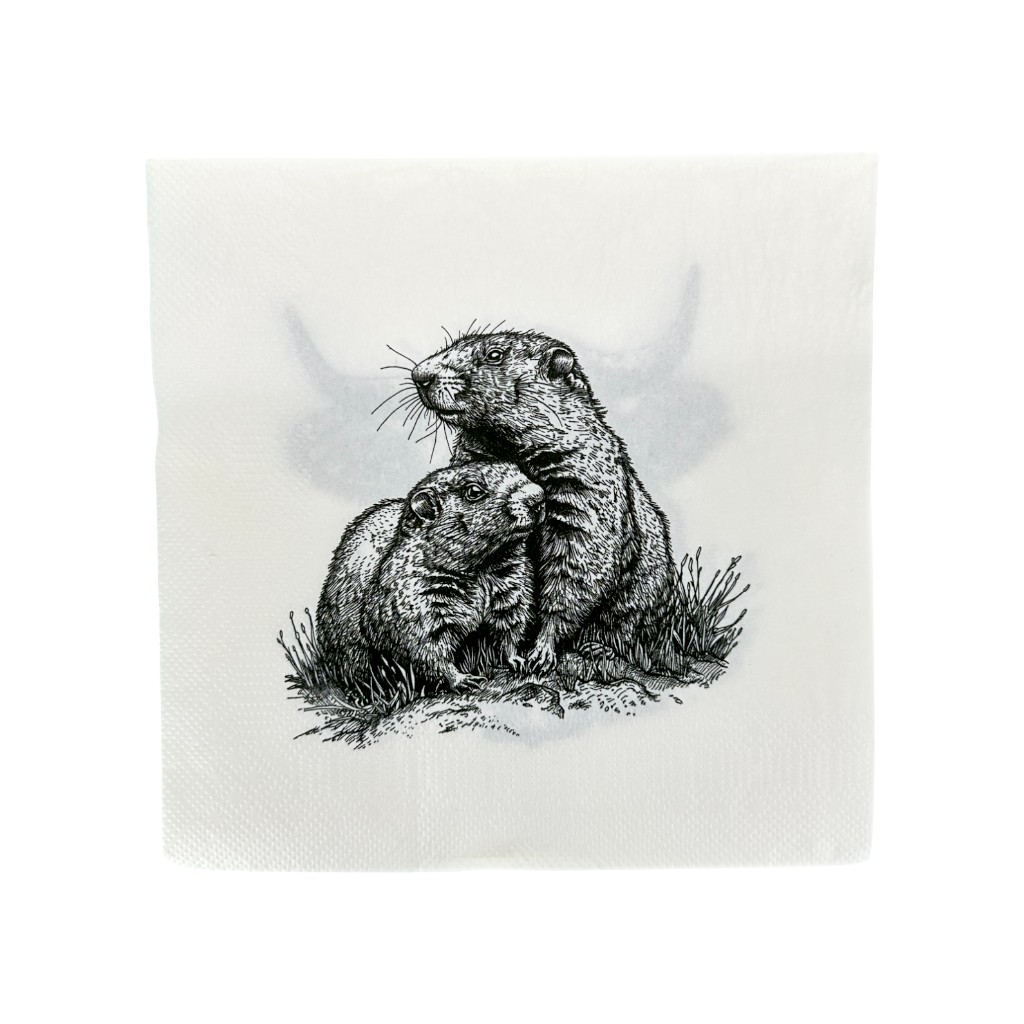 Papier Serviette Murmeli Kuh E MUM25S0083 1