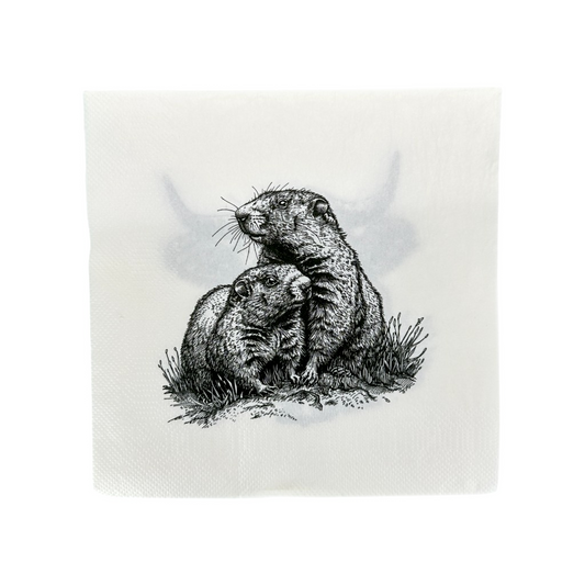 Papier-Serviette Kuh/Murmeli