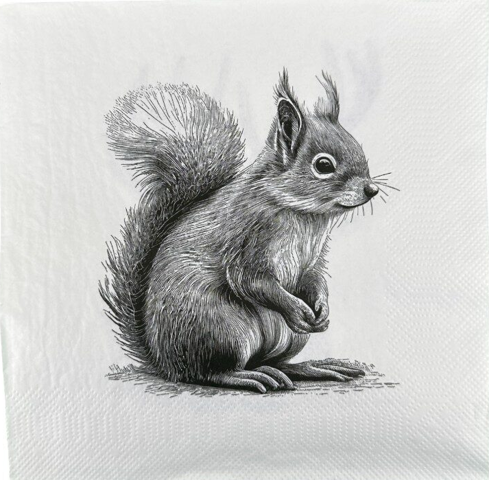 Papier serviette Eichhoerchen Hirsch E MUM25S0082 0