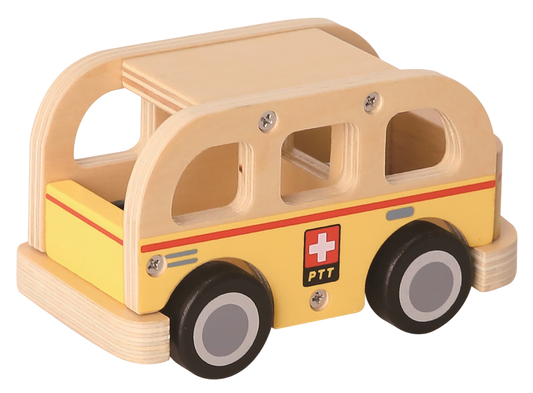 Postauto Holz 13cm