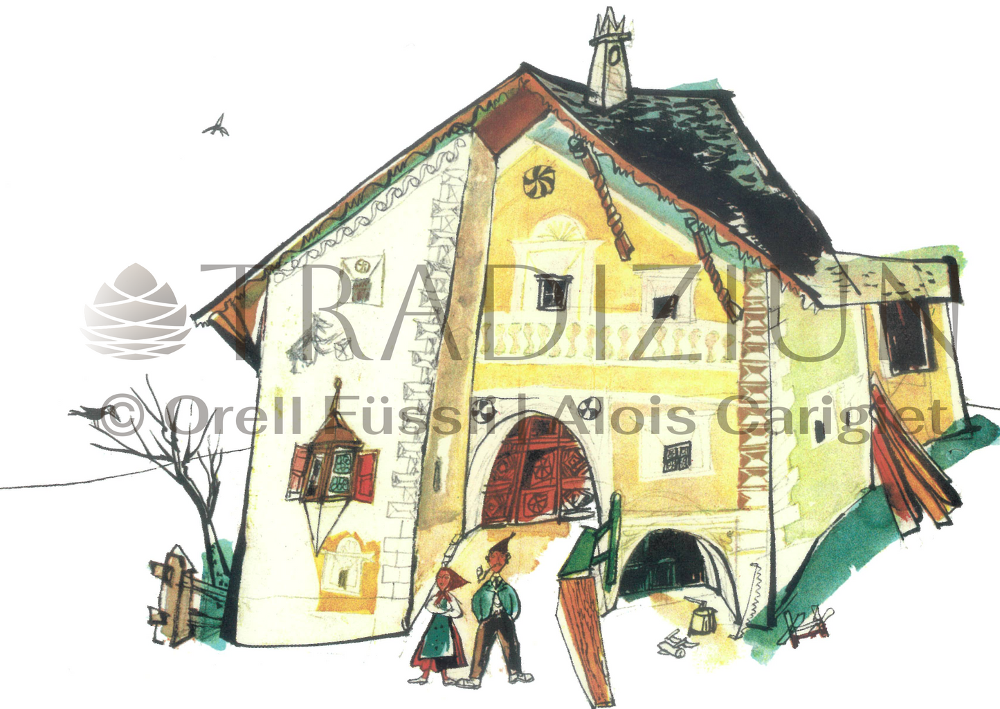 Postcard Carigiet 1.90