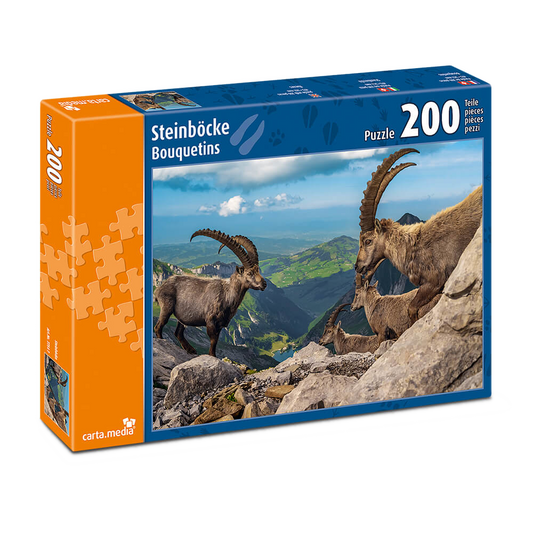 Puzzle Steinböcke Karton 200 Teile