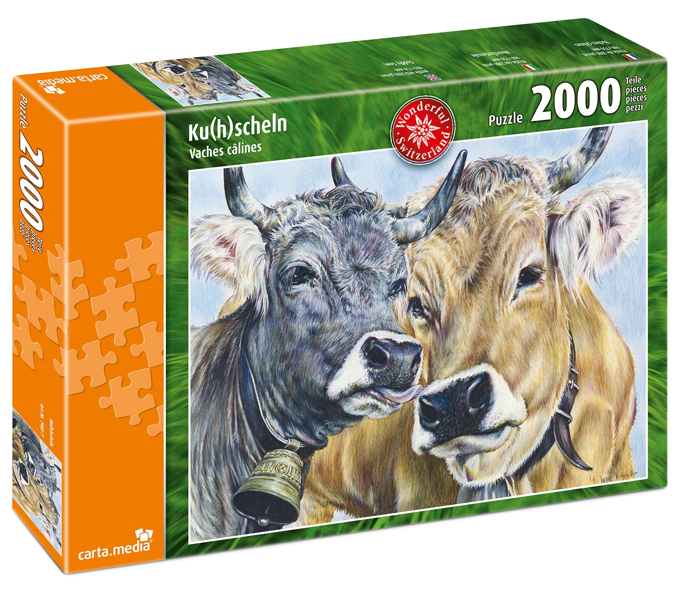 Puzzle 2000Teile Ku h scheln 74027 1