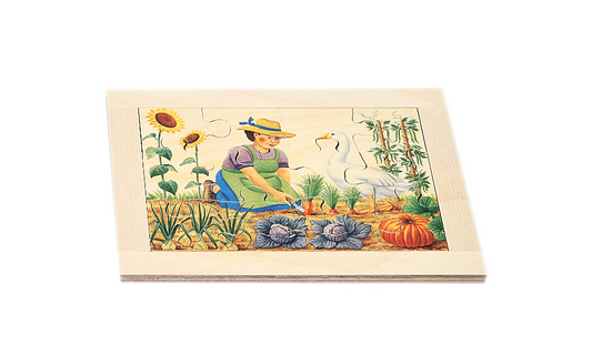 Puzzle in compensato da giardino, 12 pezzi