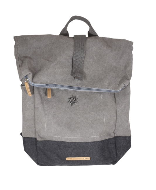 Rucksack Canvas grau