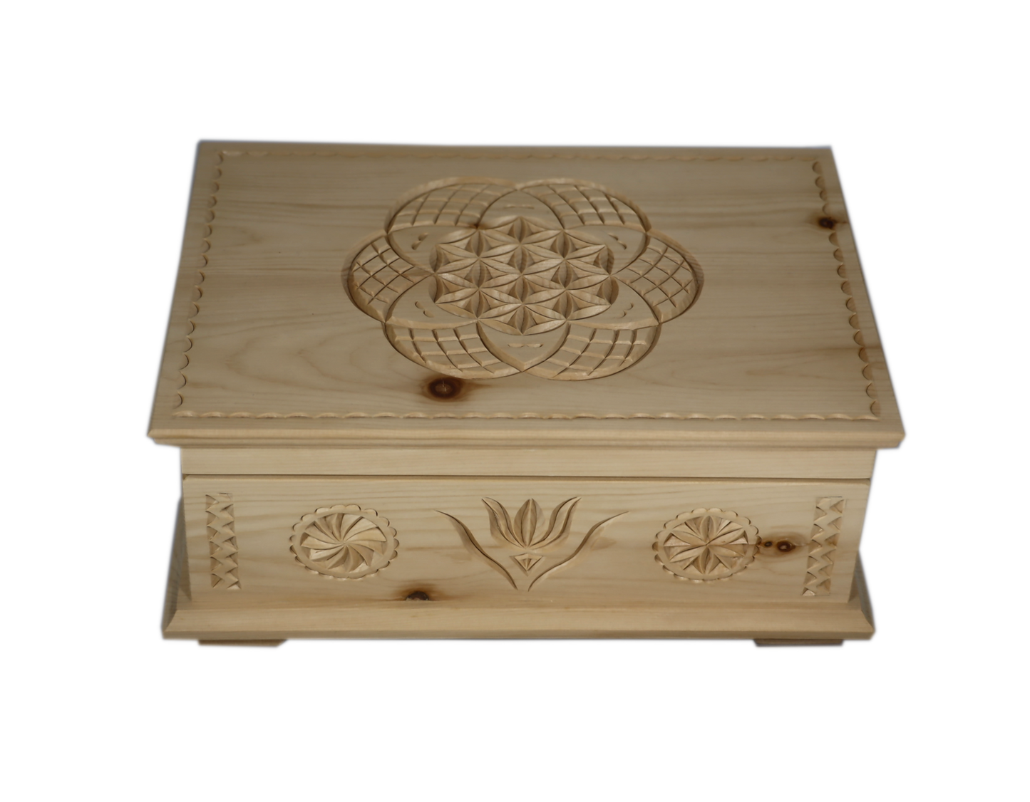 Schatulle Handgeschnitzt Arve 28.50cm