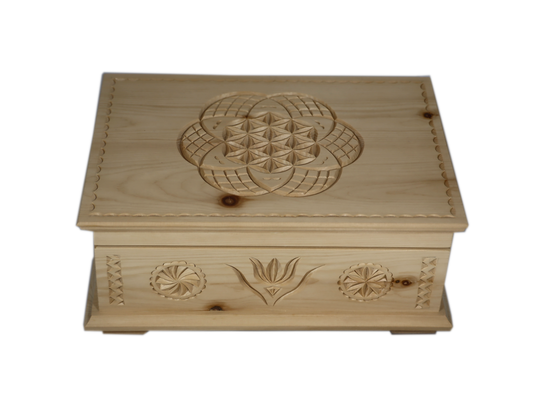 Schatulle Handgeschnitzt Arve 28.50cm