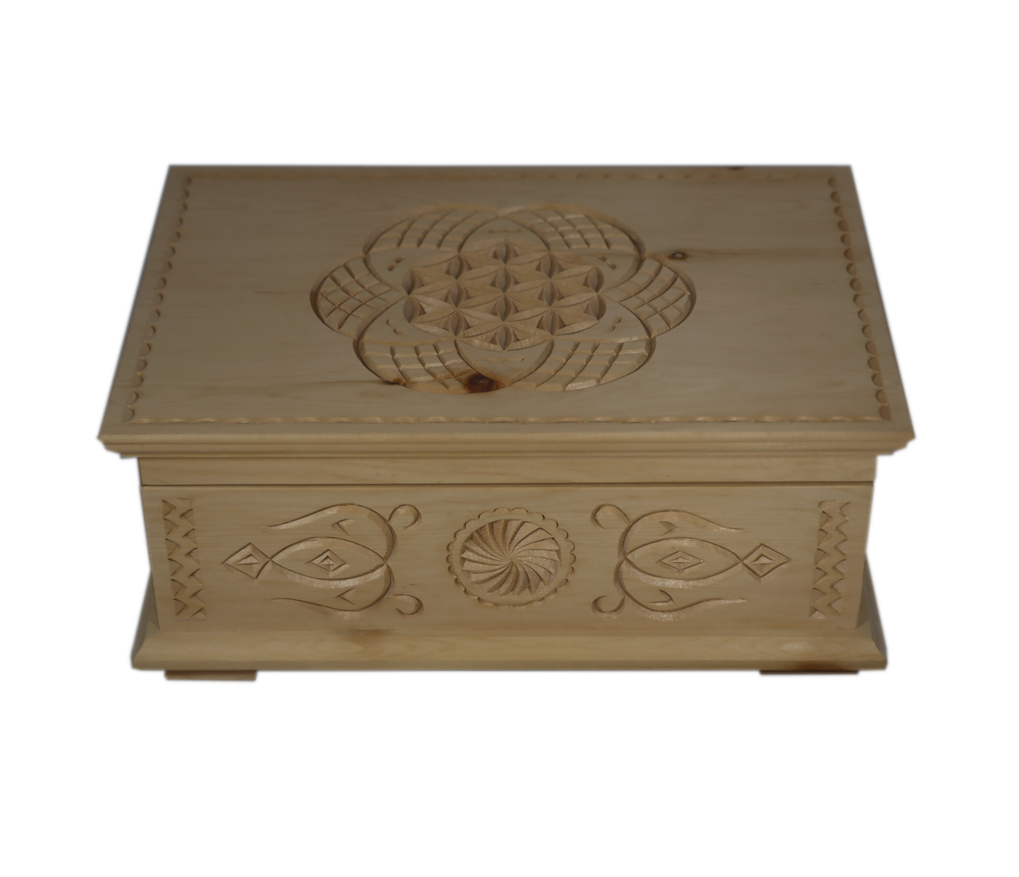 Schatulle Handgeschnitzt Arve 28.50cm