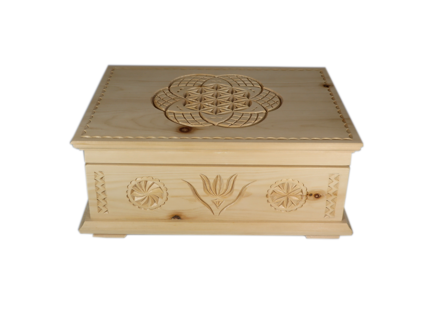 Schatulle Handgeschnitzt Arve 28.50cm