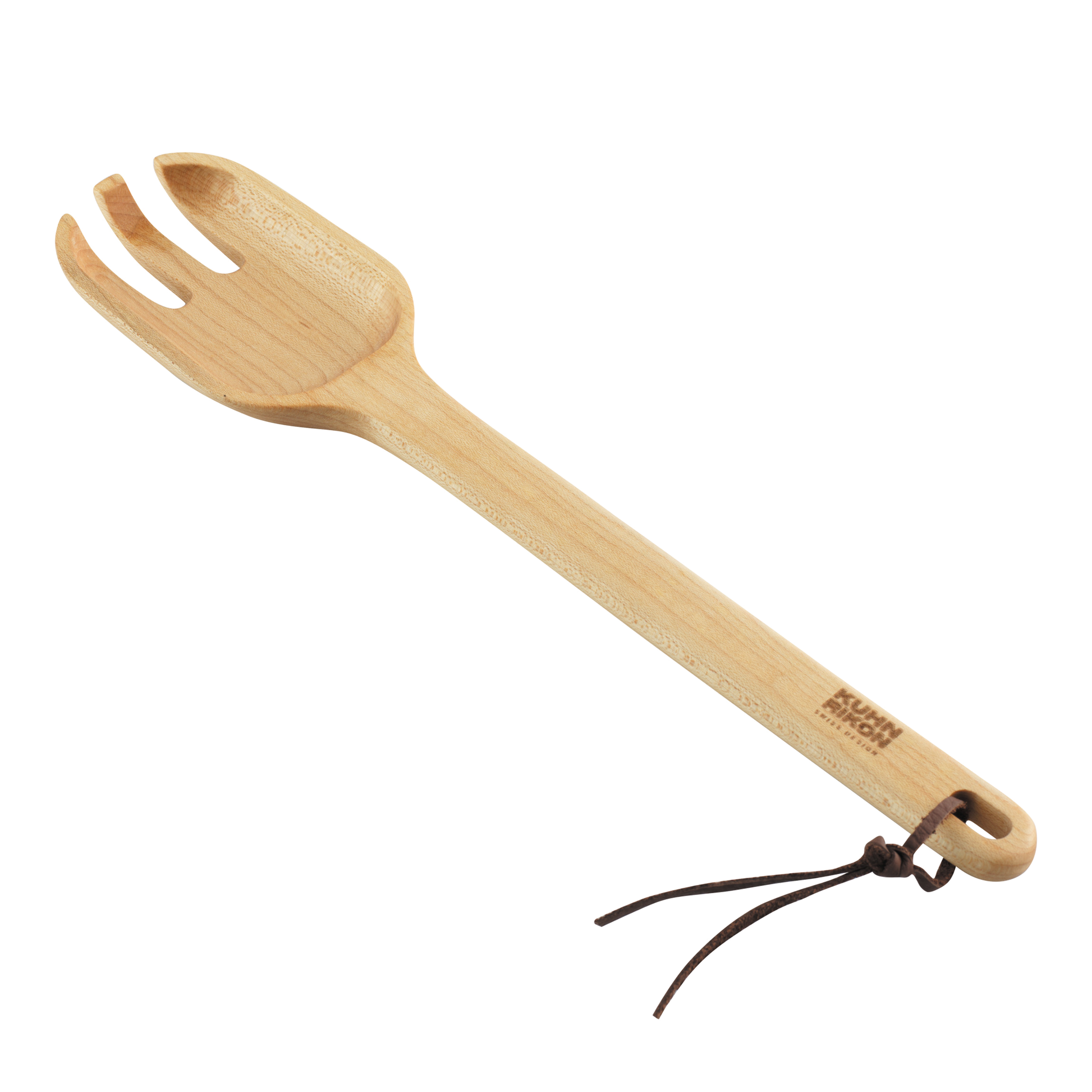 Serviergabel Ahorn holz massiv mit baendel