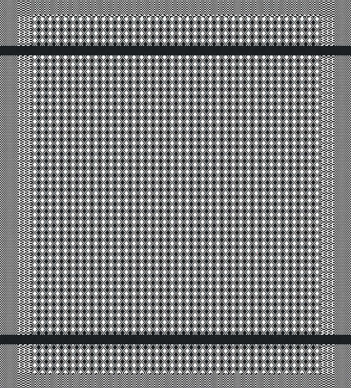 Spueltuch Waffelgewebe schwarz weiss R231 001