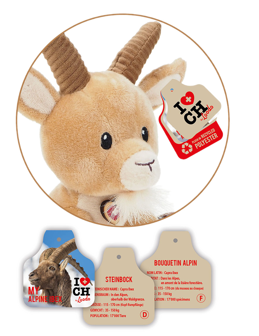 Steinbock m. Herz 18cm