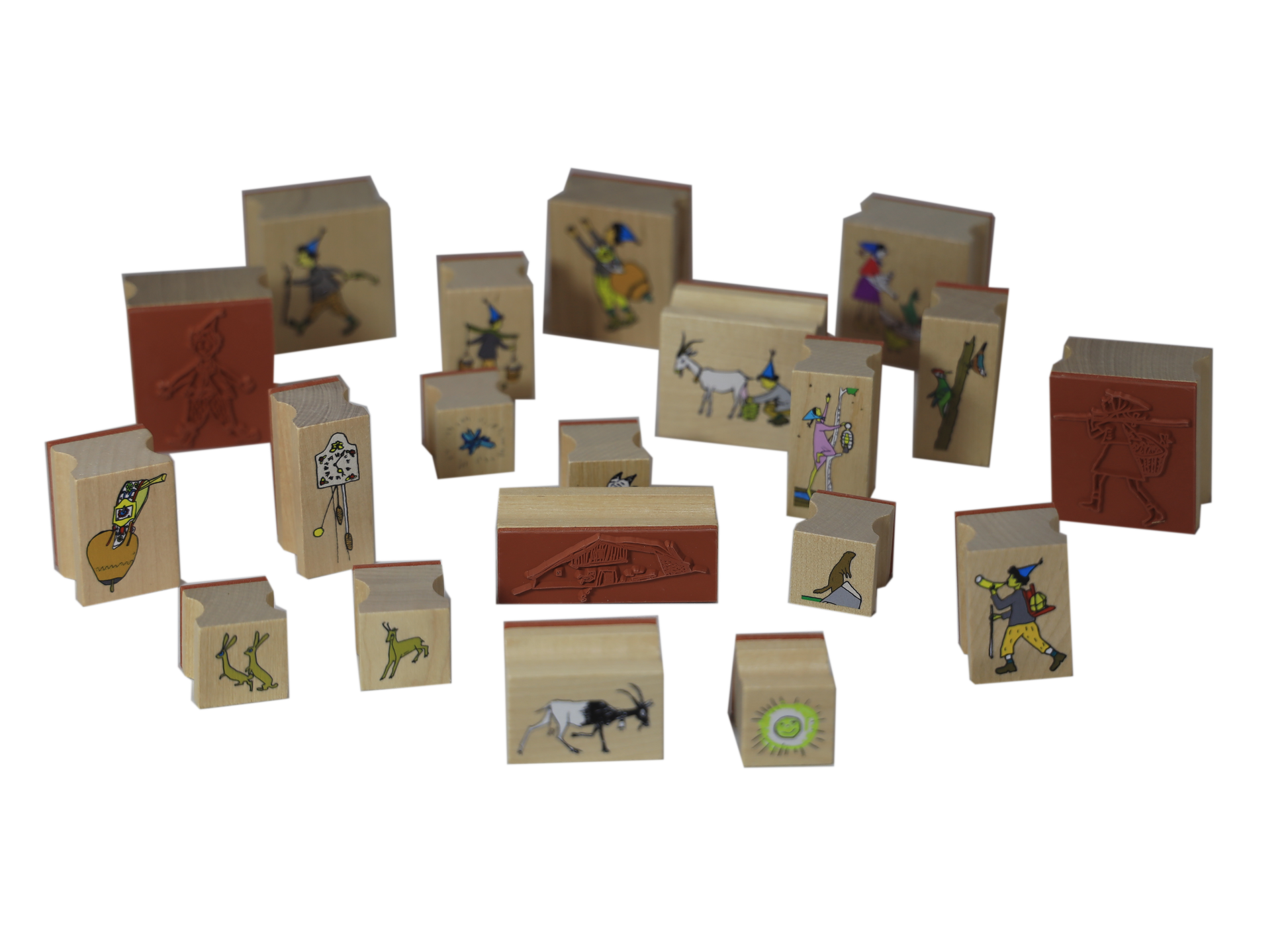 Stempel Schellenursli Carigiet Holz 2