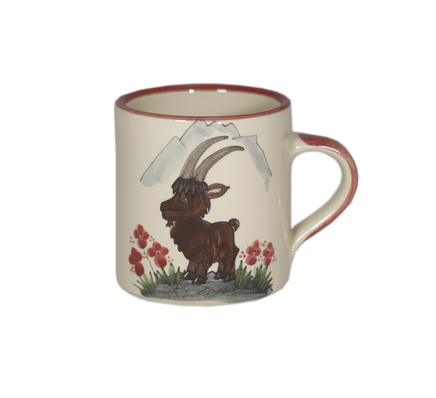Mug Capricorn/Flowers Ceramic