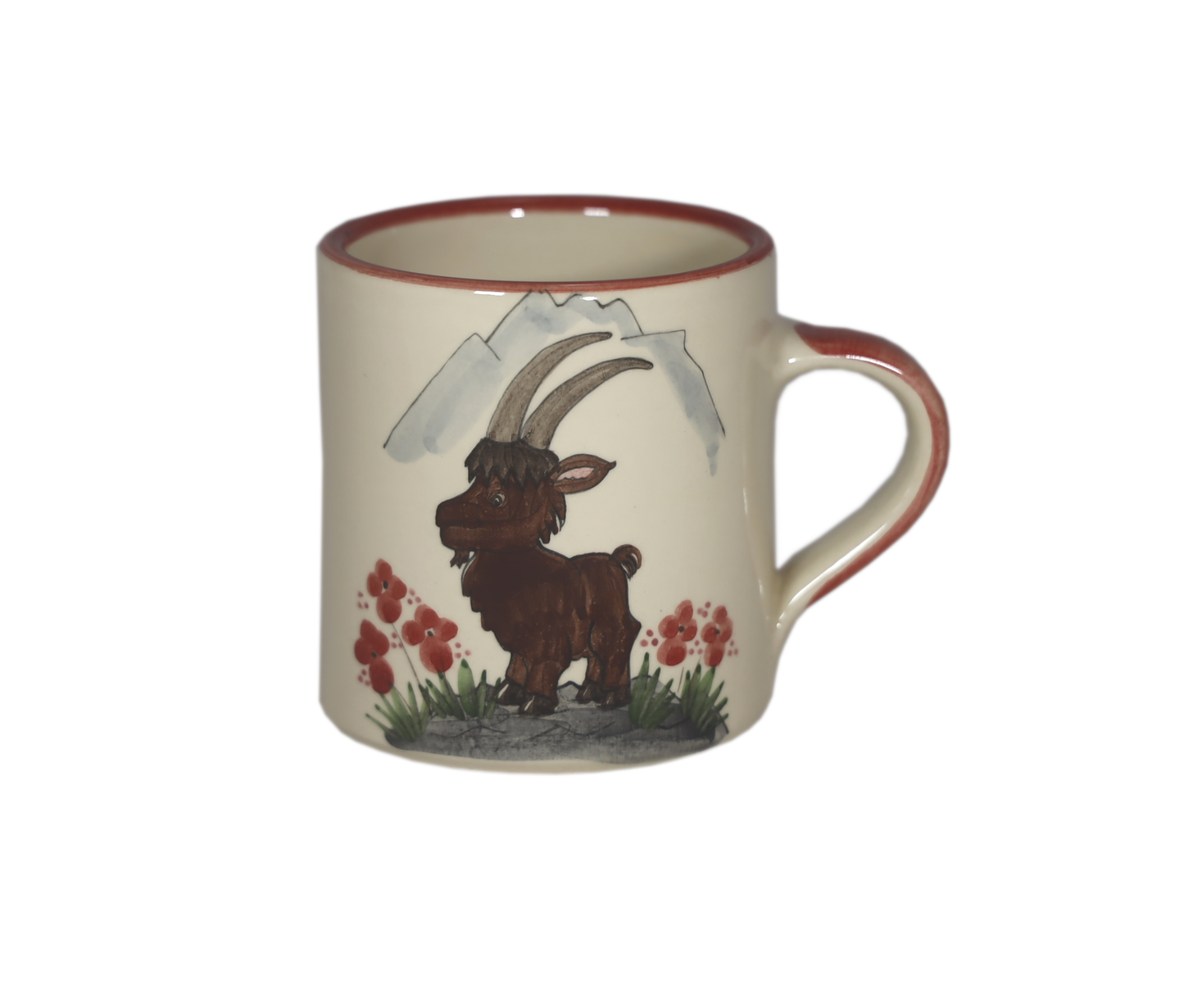 Mug Capricorn/Flowers Ceramic