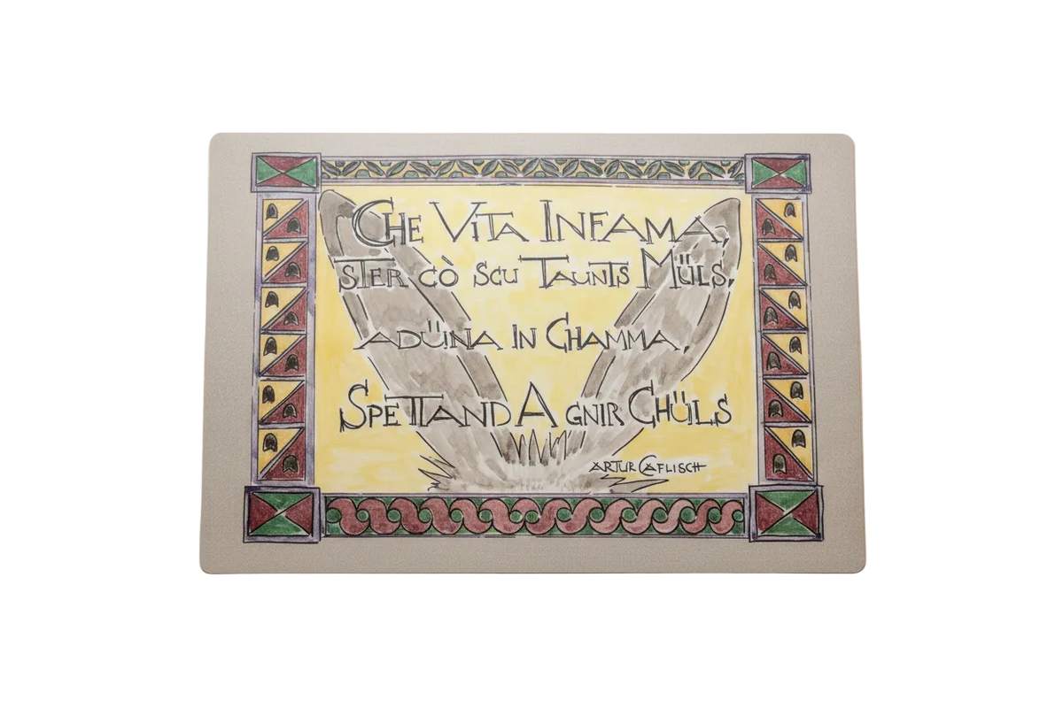 Tischset Sgrafitto Che vita infama