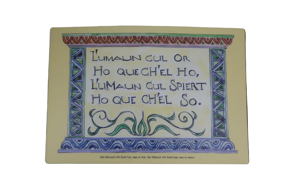 Tischset Sgrafitto L umaun cul or