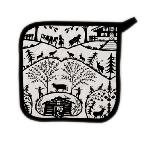 Topflappen Scherenschnitt Baumwolle 96.271